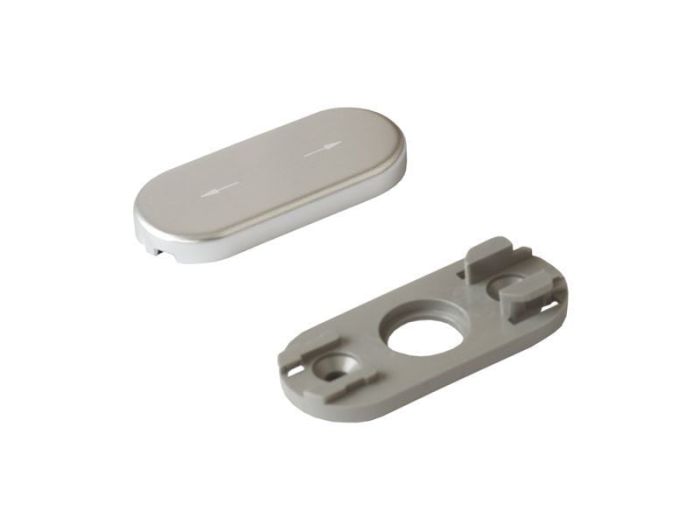Заглушка-розетка для пластиковых окон Rotoline серебро