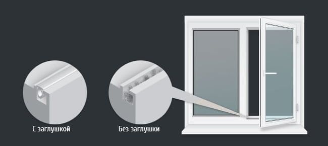 Заглушка паза штапика (пыльник) кор.